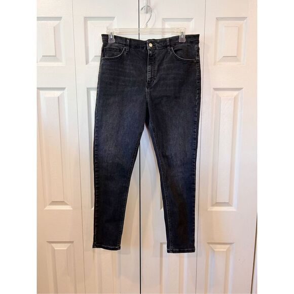 Topshop Denim - Topshop Jaime Jeans in Washed Black Size 36